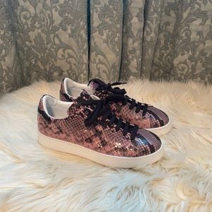 Real snakeskin sneakers